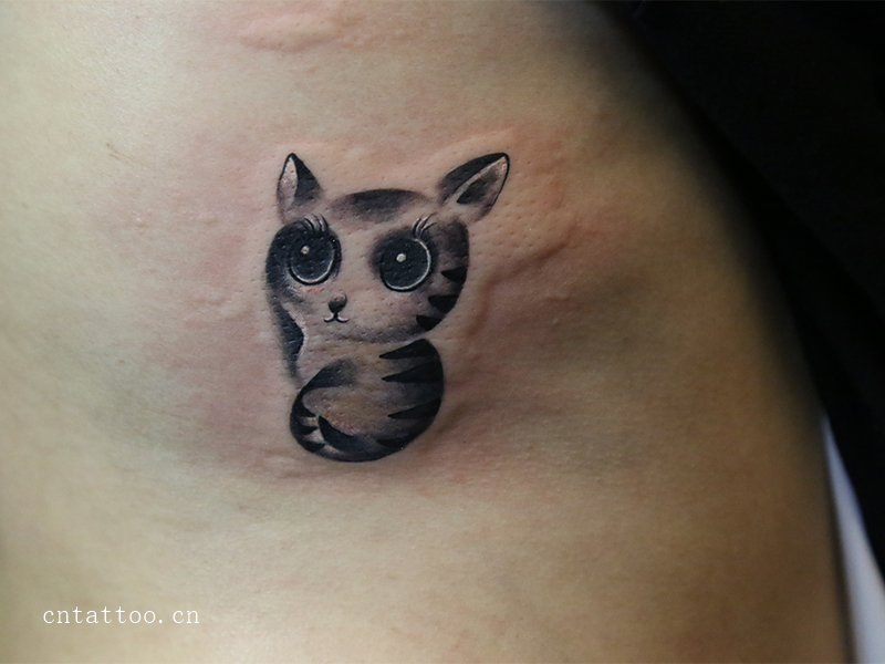 猫纹身图案